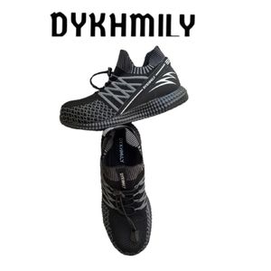DYKHMILY BLACK STEEL TOE SNEAKERS/SAFETY SHOES